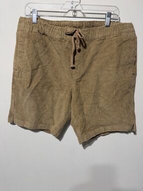 Hang Ten Corduroy Drawstring Shorts in Light Brown sz XL